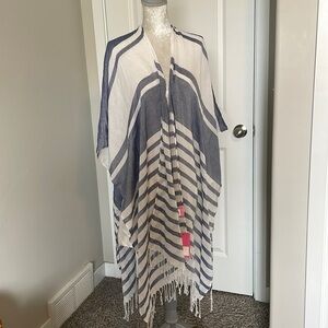 Isaac mizrahi New York scarf kimono sleeves